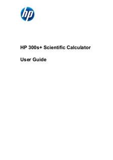 Hewlett Packard HP 300s Plus Scientific manual. Camera Instructions.